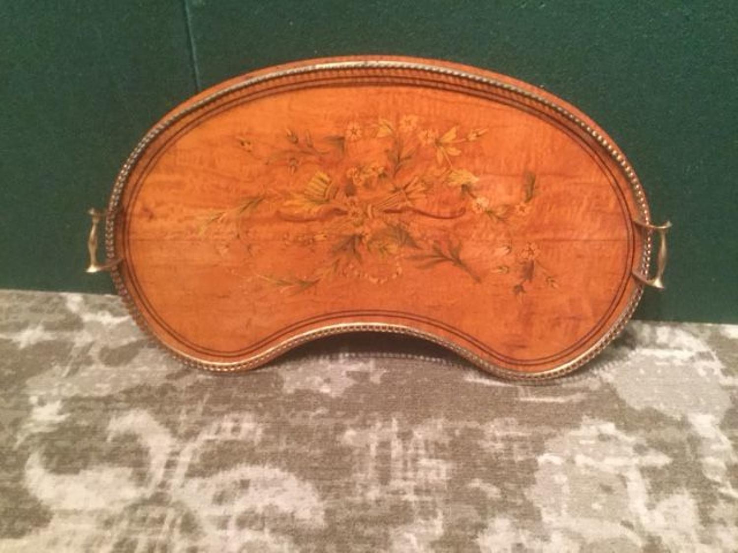 Late 19th.c. Sheraton Revival Satinwood Tray